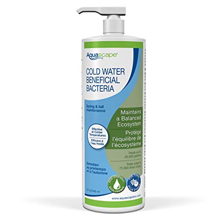 Aquascape Cold Water Beneficial Bacteria for Pond and Water Garden, 32-ounces, Easy Application Pump Top | 98894