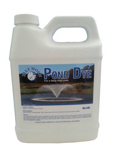 Pond Dye 100% STRENGHT, Koi pond,lake dye,water fountain dye,pond Algae - 1 Quart