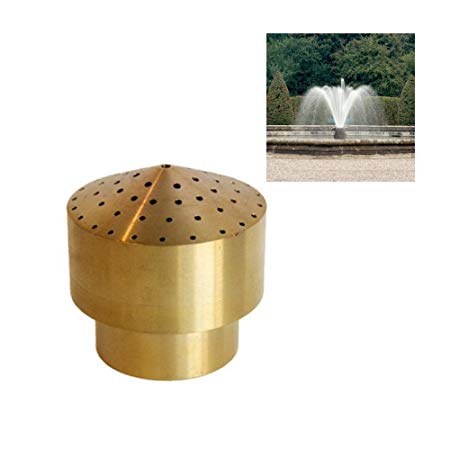 NAVADEAL 1 1/2 DN40 Brass Cluster Water Fountain Nozzle Spray Pond Sprinkler - For Garden Pond, Amusement Park, Museum, Library