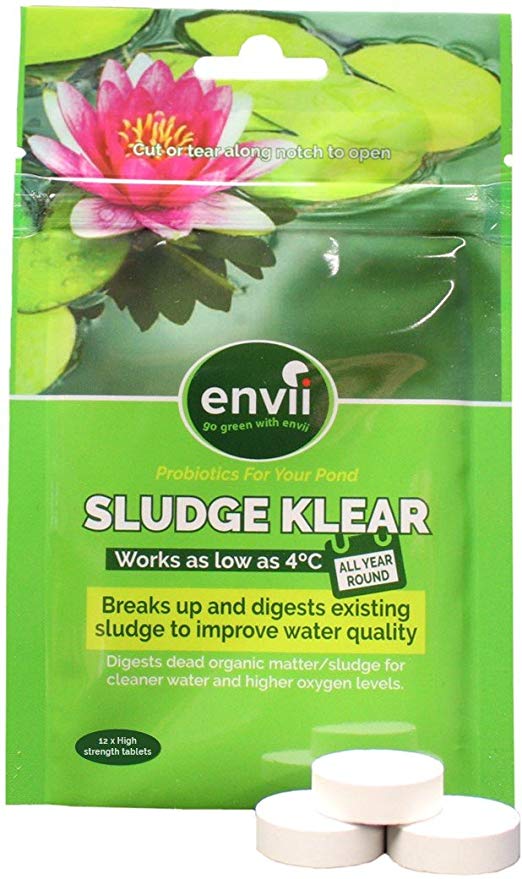 Envii Sludge Klear - Pond Sludge Bacteria, Clears Murky Water & Removes Sludge Down to 40F - (Treats Up To 16,000 Gallons)
