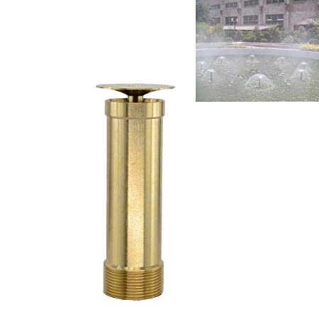 Brass Column Garden Square Fireworks Pool Pond Adjustable Fountain Nozzle Sprinkler Spray Head SSH335 (2”)