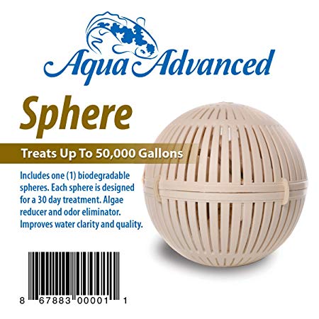 Aqua Advanced Sphere - Pond Sludge and Muck Reducer - Treats up to 50,000 Gallons