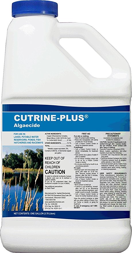 Cutrine Plus Applied Biochemists Aquatic Algaecide Herbicide Algaecide and Herbicide (390104A)