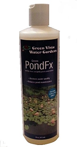Green Vista Green PondFX - 16 Ounces - Returns Water Quality and Clarity to Ponds and Water Gardens - Controls Algae, Green Debris - Lowers Maintenance - Concentrated - Plant, Koi and Fish Safe