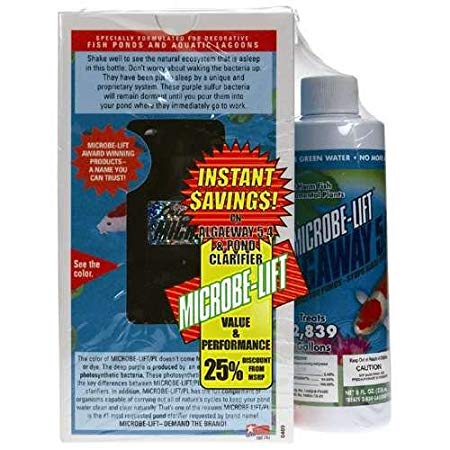 Microbe Lift Small Co Pack of PL and 5.4 Algaway Water Treatments, 32 oz./8 oz.