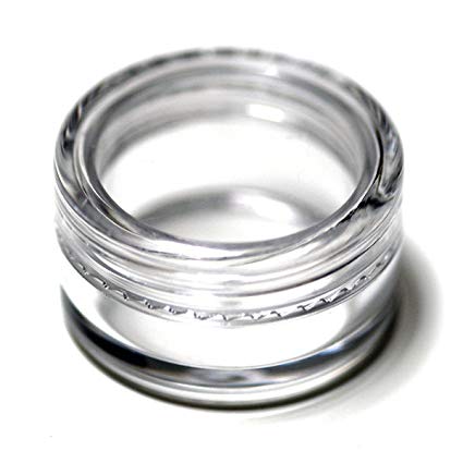 LEFV™ 100pcs Clear Empty Plastic Cosmetic Containers 5 Gram Size Pot Jars Eyshadow Container Lot Travel Sampling Bottles - Size 1 1/4